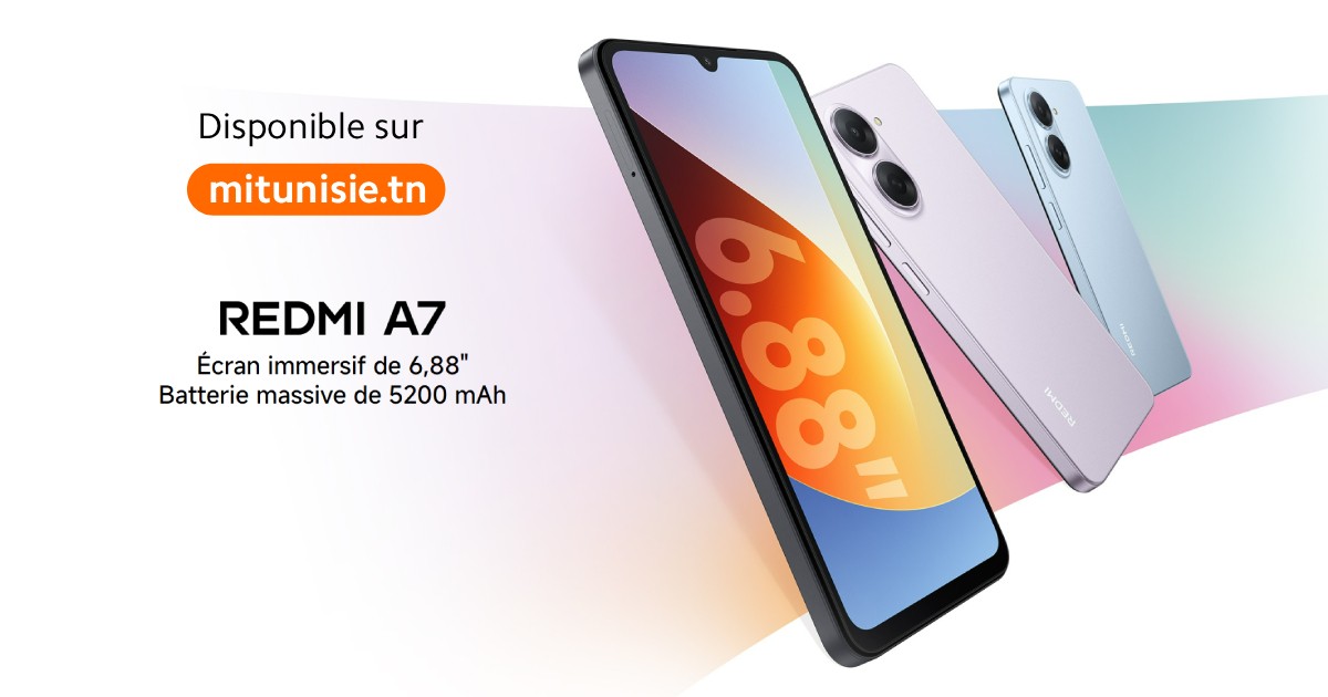 Lancement Nouveau Xiaomi Redmi A7 chez Xiaomi Tunisie 